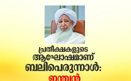 പ്രതീക്ഷകളുടെ ആഘോഷമാണ് ബലിപെരുന്നാള്‍: ഇന്ത്യന്‍ ഗ്രാന്‍ഡ് മുഫ്തി