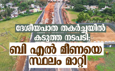 ദേശീയപാത തകര്‍ച്ചയില്‍ കടുത്ത നടപടി; ബി എല്‍ മീണയെ സ്ഥലംമാറ്റി