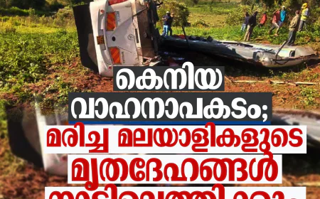 കെനിയ വാഹനാപകടം; മരിച്ച മലയാളികളുടെ മൃതദേഹങ്ങള്‍ നാട്ടിലെത്തിക്കും