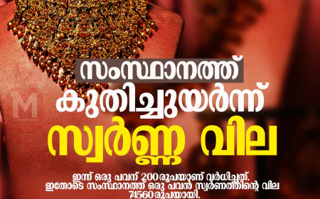 സംസ്ഥാനത്ത് കുതിച്ചുയര്‍ന്ന് സ്വര്‍ണ്ണ വില