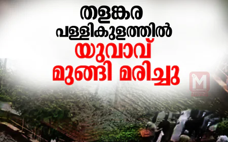 തളങ്കര പള്ളികുളത്തില്‍ യുവാവ് മുങ്ങി മരിച്ചു