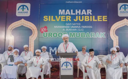 ಪೊಸೊಟ್ ತಂಙಳ್ ಉರೂಸ್ ಭಾನುವಾರ ಮುಕ್ತಾಯ:  ಮಳ್'ಹರ್ ಸಿಲ್ವರ್ ಜುಬಿಲಿಗೆ ಅದ್ಧೂರಿ ಆರಂಭ