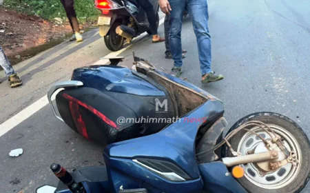 ಮಾರಿಪಳ್ಳ-10ನೇ ಮೈಲಿಕಲ್ಲು : ಲಾರಿ ಡಿಕ್ಕಿ ಹೊಡೆದು ಸ್ಕೂಟರ್ ಸವಾರ ಸ್ಥಳದಲ್ಲೇ ದಾರುಣ ಸಾವು