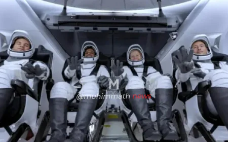 ಯಶಸ್ವಿಯಾಗಿ ಬಾಹ್ಯಾಕಾಶ ನಿಲ್ದಾಣ ತಲುಪಿ ಇತಿಹಾಸ ಸೃಷ್ಟಿಸಿದ ನಾಲ್ವರು ಗಗನಯಾತ್ರಿಗಳು