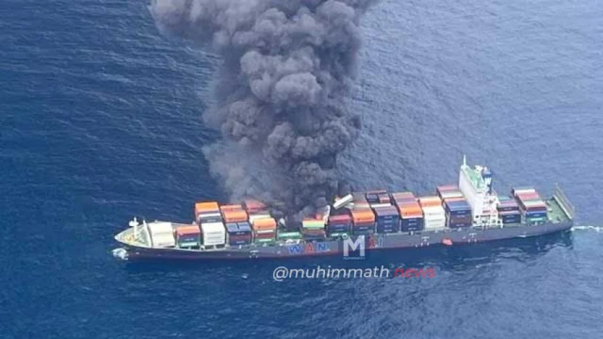 ಸಿಂಗಾಪುರ ಮೂಲದ ಕಂಟೈನರ್ ಹಡಗಿನಲ್ಲಿ ಬೆಂಕಿ ಅವಘಡ: ಗಾಯಾಳುಗಳಿಗೆ ಮಂಗಳೂರಿನಲ್ಲಿ ಚಿಕಿತ್ಸೆ