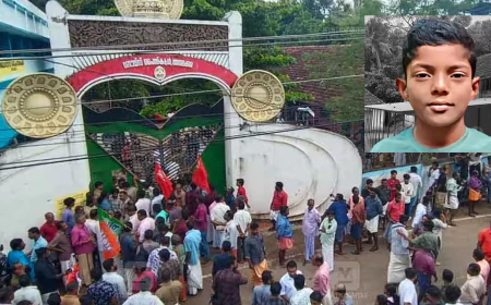 സ്‌കൂളില്‍ വിദ്യാര്‍ത്ഥി ഷോക്കറ്റ് മരിച്ച സംഭവം; പ്രതിഷേധം ശക്തമാവുന്നു