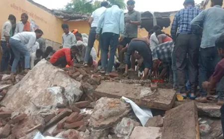 ಶಾಲಾ ಮೇಲ್ಛಾವಣಿ ಕುಸಿದು 7 ವಿದ್ಯಾರ್ಥಿಗಳು ಸಾವು: ಐವರು ಶಿಕ್ಷಕರ ಅಮಾನತು