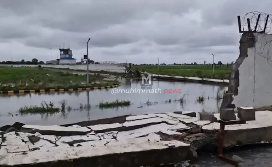 ಮಧ್ಯಪ್ರದೇಶ | 500 ಕೋಟಿ ರೂ. ವೆಚ್ಚದ ರೇವಾ ವಿಮಾನ ನಿಲ್ದಾಣದ ಆವರಣಗೋಡೆ ಮಳೆಯಿಂದ ಕುಸಿತ!