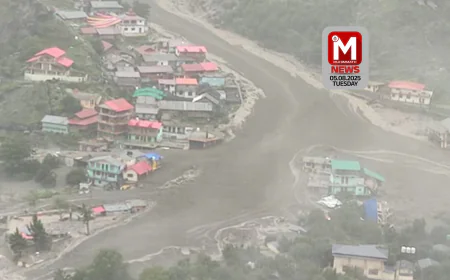 മേഘ വിസ്‌ഫോടനം; ഉത്തരാഖണ്ഡില്‍ ഗ്രാമം ഒലിച്ചു പോയി, അഞ്ചു മരണം