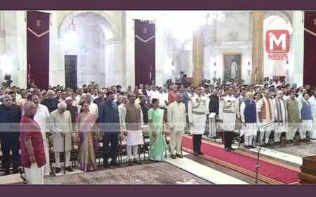 പതിനഞ്ചാമത് ഉപരാഷ്ട്രപതിയായി സി പി രാധാകൃഷ്ണന്‍ അധികാരമേറ്റു