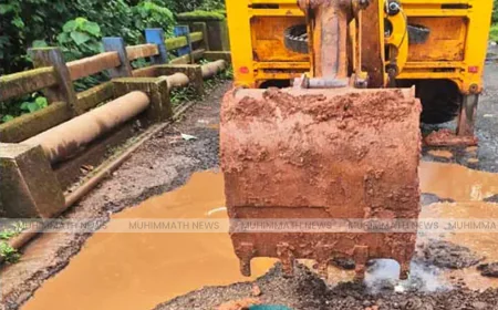 ദുരിതയാത്രക്ക് ആശ്വാസം; ചെര്‍ക്കള-കല്ലടുക്ക റോഡ് നവീകരണ പ്രവൃത്തിക്ക് തുടക്കം