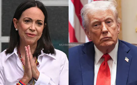 തനിക്കുള്ള പുരസ്‌കാരം ട്രംപിന് കൂടി സമര്‍പ്പിക്കുന്നുവെന്ന് നോബൽ പുരസ്‌കാര ജേതാവ് മരിയ കൊറീന മച്ചാഡോ