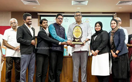 മർകസ് ലോ കോളേജിന് ആൾ ഇന്ത്യാ സോഷ്യൽ വർക്ക് എക്സലൻസി അവാർഡ്