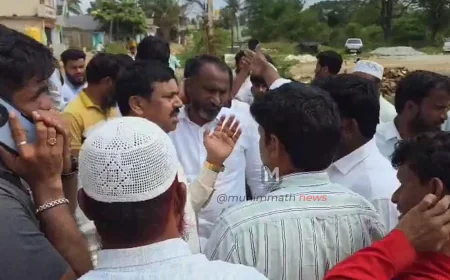 ಹಾವೇರಿ|ಶಾಸಕ ರುದ್ರಪ್ಪ ಕಾರಿಗೆ ಮುತ್ತಿಗೆ: ರಸ್ತೆ, ಚರಂಡಿ ಕಾಮಗಾರಿಗೆ ಜನರ ಆಗ್ರಹ