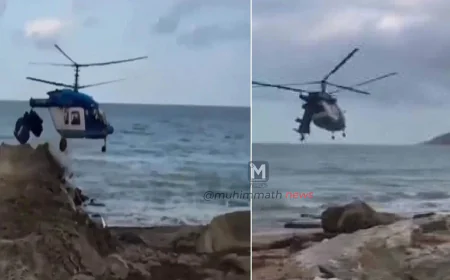 ಸಮುದ್ರದಲ್ಲಿ ರಷ್ಯಾದ ಸೇನಾ ಹೆಲಿಕಾಪ್ಟರ್ ಪತನ, 7 ಮಂದಿ ಸ್ಥಳದಲ್ಲೇ ಸಾವು