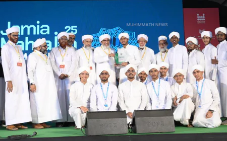 916 ഹാദികള്‍ കര്‍മപഥത്തിലേക്ക്; ജാമിഅതുല്‍ ഹിന്ദ് ബിരുദദാന സമ്മേളനം ഇന്ന്