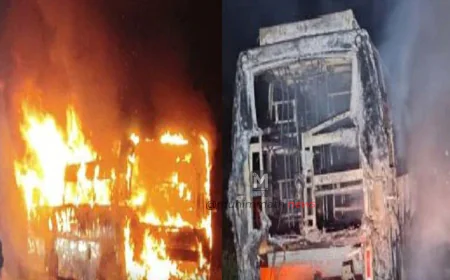 ತೆಲಂಗಾಣದಲ್ಲಿ ಹೊತ್ತಿ ಉರಿದ ಮತ್ತೊಂದು ಬಸ್ : 29 ಪ್ರಯಾಣಿಕರು ಪ್ರಾಣಾಪಾಯದಿಂದ ಪಾರು.!