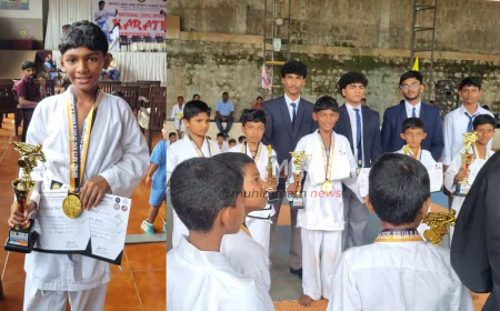 ರಾಷ್ಟ್ರ ಮಟ್ಟದ ಕರಾಟೆ ಚಾಂಪ್ಯನ್ ಶಿಪ್: ಮೊಹಮ್ಮದ್ ಝಾಹಿದ್ ಗೆ ವೈಯಕ್ತಿಕ ಅವಳಿ ಪ್ರಶಸ್ತಿ