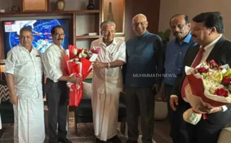 മൂന്ന് ദിവസത്തെ സന്ദർശനത്തിനായി മുഖ്യമന്ത്രി പിണറായി വിജയൻ  ദുബായിലെത്തി 