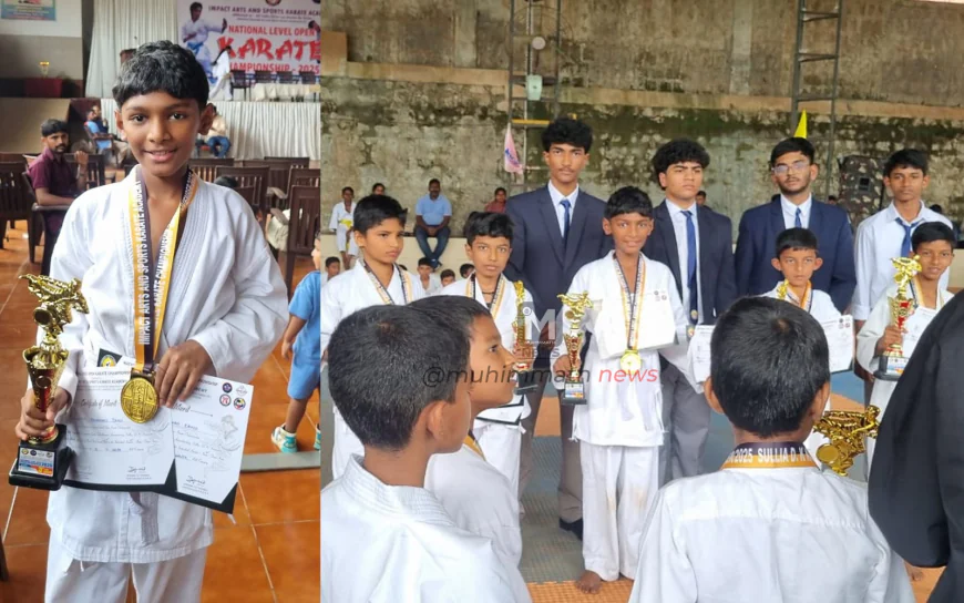 ರಾಷ್ಟ್ರ ಮಟ್ಟದ ಕರಾಟೆ ಚಾಂಪ್ಯನ್ ಶಿಪ್: ಮೊಹಮ್ಮದ್ ಝಾಹಿದ್ ಗೆ ವೈಯಕ್ತಿಕ ಅವಳಿ ಪ್ರಶಸ್ತಿ