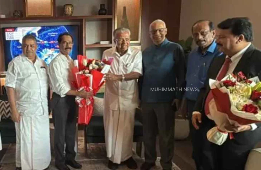 മൂന്ന് ദിവസത്തെ സന്ദർശനത്തിനായി മുഖ്യമന്ത്രി പിണറായി വിജയൻ  ദുബായിലെത്തി 