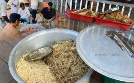 കേരളയാത്ര; പാവപ്പെട്ട കുടുംബങ്ങൾക്ക് ബിരിയാണിയുമായി സാന്ത്വനം നെല്ലിക്കട്ട 