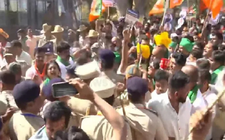 ಬೆಳಗಾವಿಯ ಸುವರ್ಣಸೌಧ ಮುತ್ತಿಗೆ ಹಾಕಲು ಯತ್ನ : ಬಿವೈ ವಿಜಯೇಂದ್ರ ಸೇರಿ ಪ್ರತಿಭಟನಾಕಾರರು ಪೊಲೀಸ್ ವಶಕ್ಕೆ!