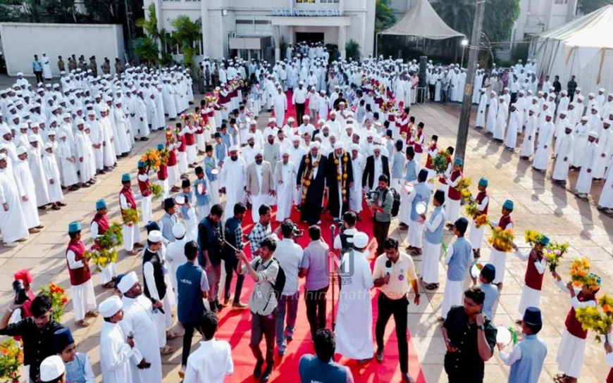 ಕೇರಳ ಯಾತ್ರೆಗೆ ಮಅದಿನ್ ಅಕಾಡೆಮಿಯಲ್ಲಿ ಅದ್ಧೂರಿ ಸ್ವಾಗತ