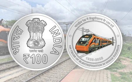 നൂറ് രൂപയുടെ വർണ്ണ നാണയം പുറത്തിറക്കി റിസർവ് ബാങ്ക്