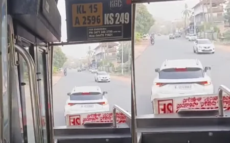 വൈറൽ വീഡിയോക്ക് പിന്നാലെ നടപടി; ഡ്രൈവറുടെ ലൈസൻസ് സസ്പെൻഡ് ചെയ്യാൻ ശുപാർശ