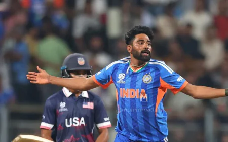 ಟಿ20 ವಿಶ್ವಕಪ್‌ನಲ್ಲಿ ಭಾರತಕ್ಕೆ ಗೆಲುವಿನ ಆರಂಭ; ಯುಎಸ್ಎ ವಿರುದ್ಧ 29 ರನ್‌ಗಳ ಜಯ