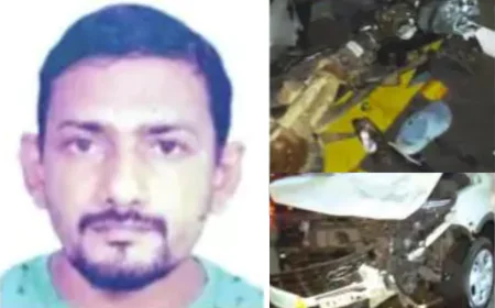 കുമ്പള ആരിക്കാടിയിൽ സ്കൂട്ടറും കാറും കൂട്ടിയിടിച്ച് യുവാവിന് ദാരുണാന്ത്യം