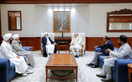 പ്രധാനമന്ത്രിയും ഇന്ത്യൻ ഗ്രാൻഡ് മുഫ്തിയും കൂടിക്കാഴ്ച നടത്തി 