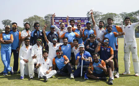 ರಣಜಿ ಟ್ರೋಫಿ | ಬಂಗಾಳವನ್ನು ಮಣಿಸಿ ಮೊದಲ ಬಾರಿ ಫೈನಲ್ ಗೇರಿದ ಜಮ್ಮು–ಕಾಶ್ಮೀರ