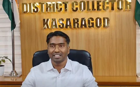 കാസർകോട് ജില്ലയുടെ പുതിയ കലക്ടറായി അർജ്ജുൻ പാണ്ഡ്യൻ ചുമതലയേറ്റു 