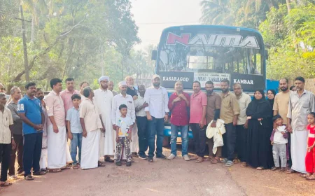 യാത്രാദുരിതത്തിന് അറുതി; ചൗക്കി-മജൽ റൂട്ടിൽ ബസ് സർവീസ് യാഥാർത്ഥ്യമായി