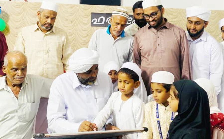 കളത്തൂർ മദീന മഖ്ദൂം മദ്റസ പ്രവേശനോത്സവത്തിന് പ്രൗഢ തുടക്കം 