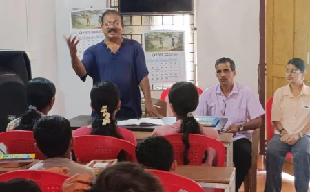 കയ്യാർ കിഞ്ഞണ്ണ റൈ വായനശാലയിൽ വായനാക്കളരി സംഘടിപ്പിച്ചു