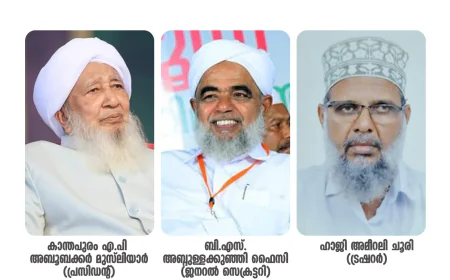 മുഹിമ്മാത്ത് വാർഷിക കൗൺസിൽ സമാപിച്ചു; സുൽത്താനുൽ ഉലമ പ്രസിഡന്റ്, ബി എസ് അബ്ദുള്ള കുഞ്ഞി ഫൈസി സെക്രട്ടറി