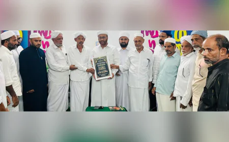 പൂത്തപ്പലം സുന്നി സെൻ്ററിൽ ഹജ്ജ് തീർത്ഥാടകർക്ക് യാത്രയയപ്പ് നൽകി