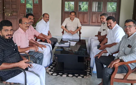 കുമ്പഡാജെ റോഡ് വികസനം; 'ജനകീയ വികസന സമിതി' എം എൽ എ കല്ലട്ര മാഹിൻ ഹാജിക്ക് നിവേദനം നൽകി