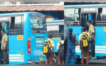 വിദ്യാര്‍ത്ഥികളെ ബസില്‍ കയറ്റാത്ത സംഭവത്തിൽ കണ്ടക്ടറുടെ ലൈസന്‍സ് സസ്‌പെന്‍ഡ് ചെയ്തു