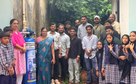 വിദ്യാർത്ഥികൾക്ക് ആശ്വാസം; ഫൈക്സ് ക്ലബ് അംഗഡിമുഗർ സ്കൂളിന് വാട്ടർ പ്യൂരിഫയർ നൽകി