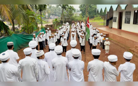 സമസ്ത സെൻ്റിനറി: മൈമൂൻ നഗർ മുനീറുൽ ഇസ്‌ലാം മദ്റസയിൽ വിദ്യാർത്ഥി അസംബ്ലി പ്രൗഢമായി