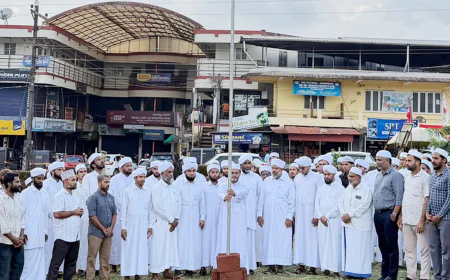സാഹിത്യോത്സവ് നഗരി ഉണരുന്നു; പന്തൽ കാൽനാട്ടൽ കർമ്മം നിർവ്വഹിച്ചു 