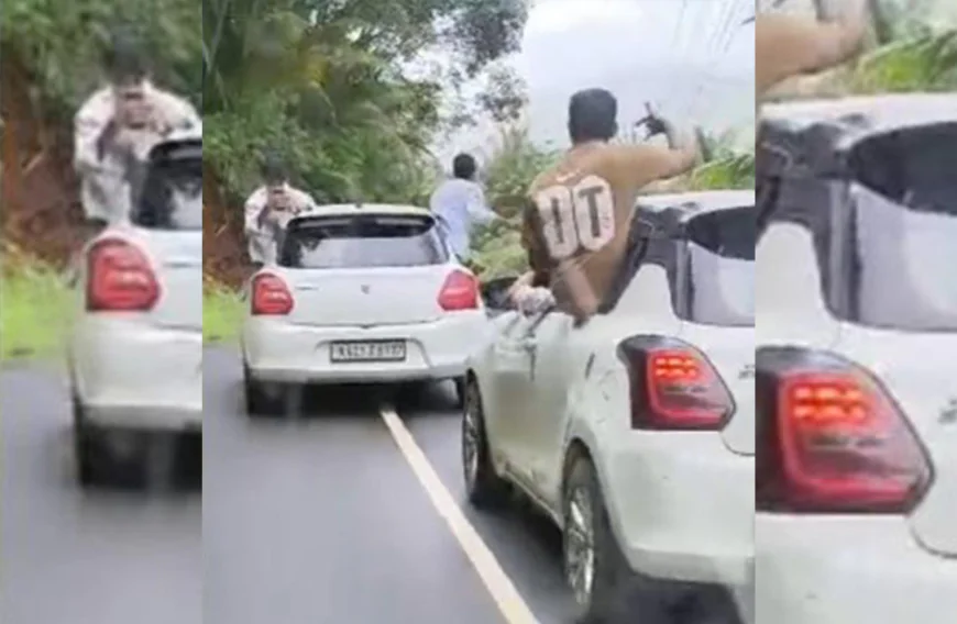 റാണിപുരം റോഡിൽ  യുവാക്കളുടെ സാഹസികയാത്ര; കേസെടുത്ത് പൊലീസ്