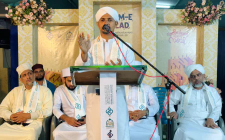 ​'തിരുനബി ജീവിതം മനുഷ്യത്വത്തിൻ്റെ ഏറ്റവും വലിയ പാഠപുസ്തകം': അബ്ദുൽ റസാഖ് സഖാഫി