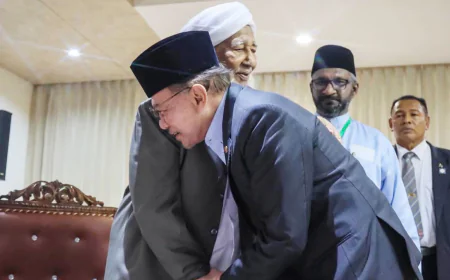ഇന്ത്യൻ ഗ്രാൻഡ് മുഫ്തിയുമായി സ്നേഹബന്ധം ഊട്ടിയുറപ്പിച്ച്  മലേഷ്യൻ പ്രധാനമന്ത്രി അൻവർ ഇബ്രാഹിം