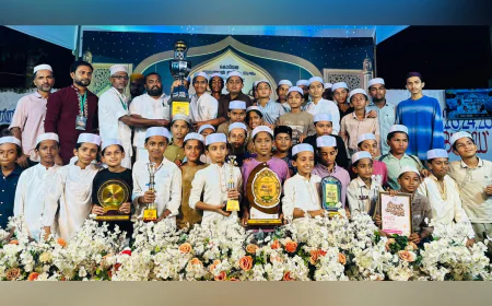 കൊടിയമ്മ നുസ്രത്തുൽ ഇസ്‌ലാം മീലാദ് മെഹ്ഫിൽ; ഷിബിലി മദ്രസ ഓവറോൾ ചാമ്പ്യന്മാർ