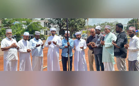 എസ് വൈ എസ് ഉപ്പള സോൺ 'സ്നേഹ ലോകം'; പന്തലിന് കാൽ നാട്ടി